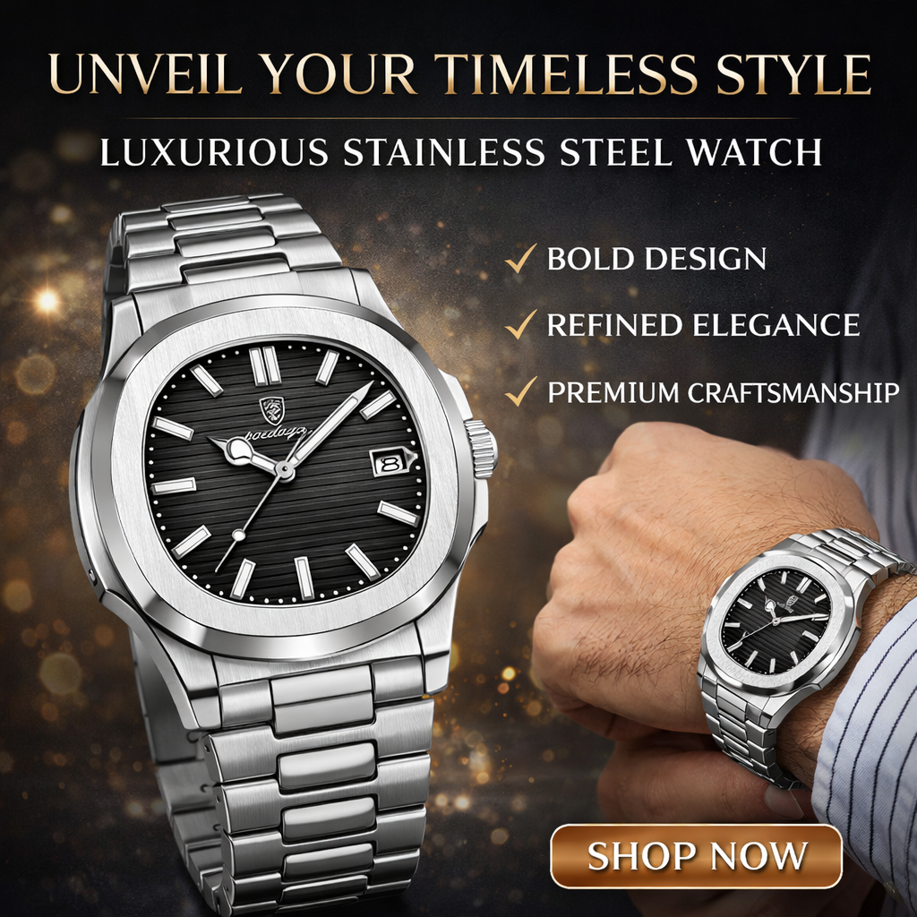 Luxury Stainless Steel Watch