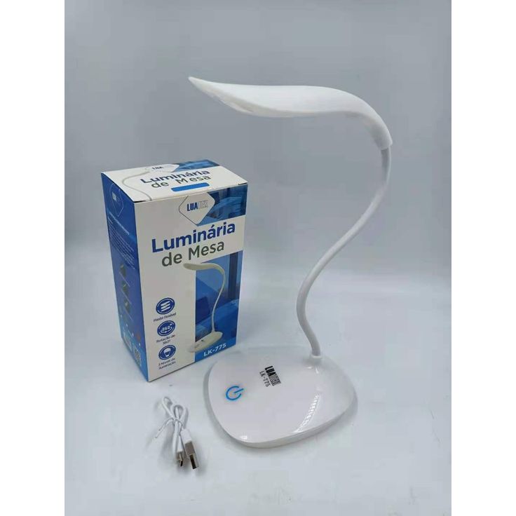 Modern USB Rechargeable Desk Lamp – 2000mAh Battery, All-in-One Design for Study & Work